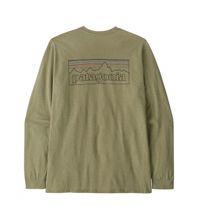 Blouse Patagonia Long-Sleeved P-6 Logo Responsibili-Tee M's